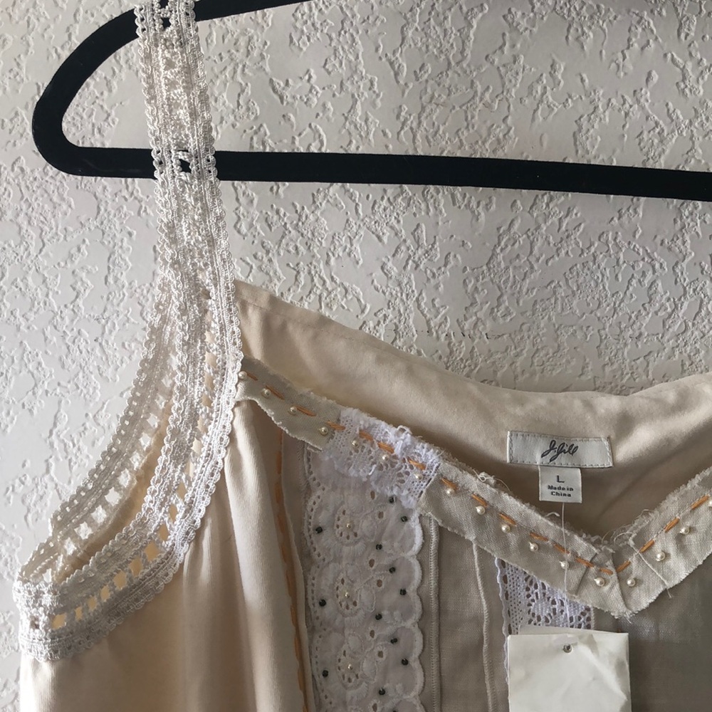 J. Jill Lace beaded top - Picture 2 of 10
